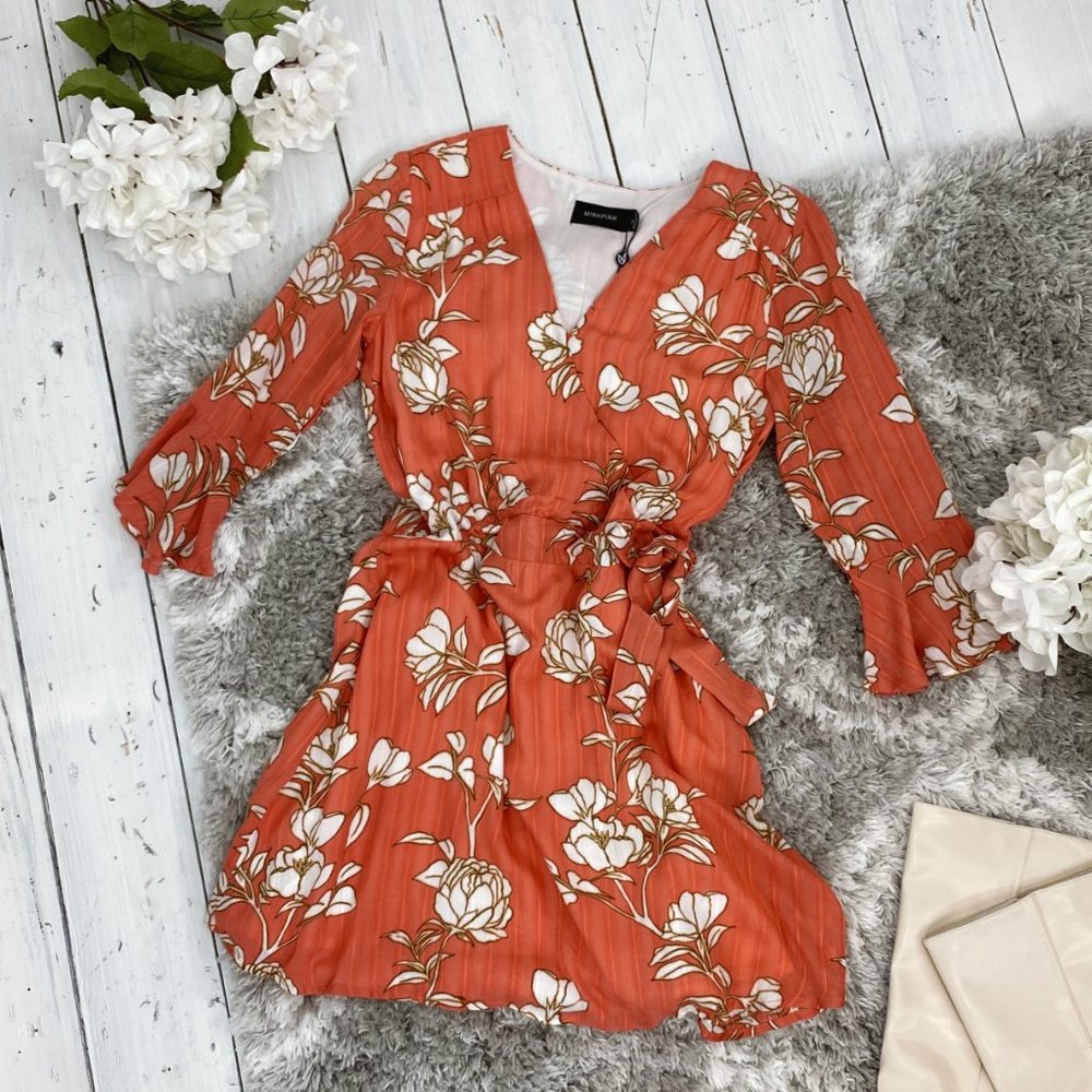 NWT Lovina Wrap Dress by MINKPINK